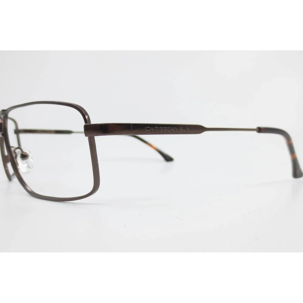 Caribbean Sun CS0045M Rectangular Bronze Metal Eyeglasses Frames 62-15-125